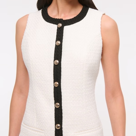 Abercrombie & Fitch The A&F Mara Tweed Vest Mini Dress Size Small Tall - Picture 3 of 7